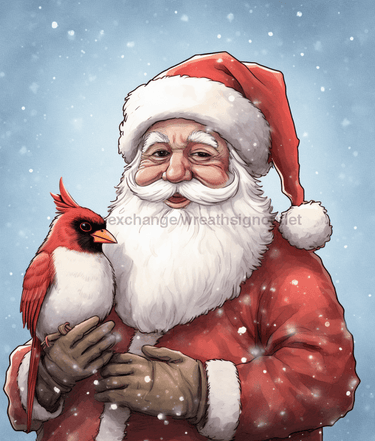 Christmas Sign, Santa Sign, DCO-00190, Sign For Wreath, 8x10